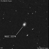 NGC 3374 - спиральная галактика с баром. Описание NGC 3374:, Галактика в созвездии Большая Медведица