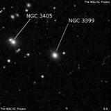 NGC 3399 - линзовидная галактика. Описание NGC 3399:, Галактика в созвездии Лев