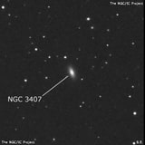 NGC 3407 - галактика. Описание NGC 3407:, Галактика в созвездии Большая Медведица