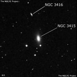 NGC 3415 - линзовидная галактика. Описание NGC 3415:, Галактика в созвездии Большая Медведица