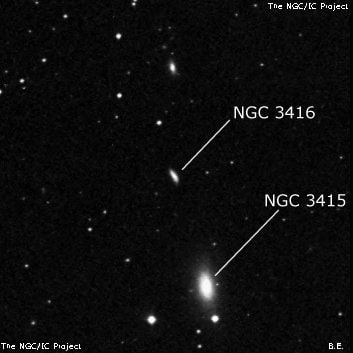 NGC 3416 - галактика. Описание NGC 3416:, Галактика в созвездии Большая Медведица