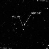 NGC 343 - спиральная галактика. Описание NGC 343:, Галактика в созвездии Кит
