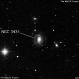 NGC 3434 - спиральная галактика. Описание NGC 3434:, Галактика в созвездии Лев