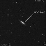 NGC 3440 - спиральная галактика с баром. Описание NGC 3440:, Галактика в созвездии Большая Медведица