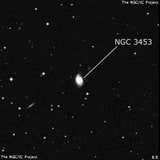NGC 3453 - спиральная галактика с баром. Описание NGC 3453:, Галактика в созвездии Гидра