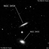 NGC 3454 - спиральная галактика с баром. Описание NGC 3454:, Галактика в созвездии Лев