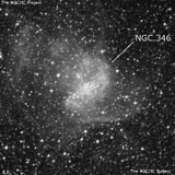 NGC 346 - туманность. Описание NGC 346:, Рассеянное скопление в созвездии Тукан