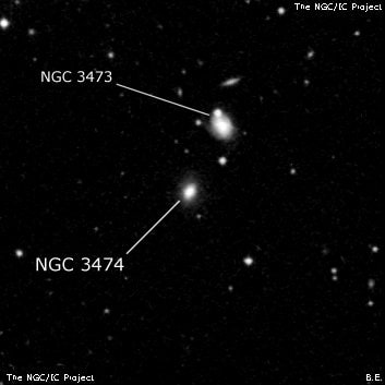 NGC 3474 - спиральная галактика. Описание NGC 3474:, Галактика в созвездии Лев