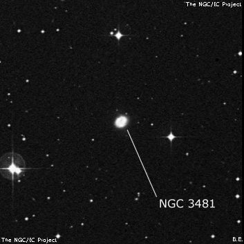 NGC 3481 - галактика. Описание NGC 3481:, Галактика в созвездии Чаша