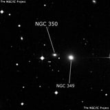 NGC 350 - галактика. Описание NGC 350:, Галактика в созвездии Кит
