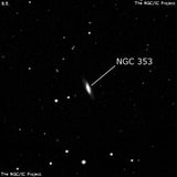 NGC 353 - спиральная галактика с баром. Описание NGC 353:, Галактика в созвездии Кит
