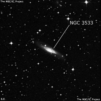 NGC 3533 - галактика. Описание NGC 3533:, Галактика в созвездии Центавр