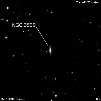 NGC 3539 - линзовидная галактика. Описание NGC 3539:, Галактика в созвездии Большая Медведица