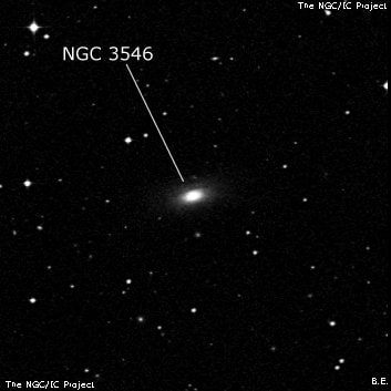 NGC 3546 - галактика. Описание NGC 3546:, Галактика в созвездии Чаша