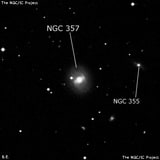 NGC 357 - спиральная галактика с баром. Описание NGC 357:, Галактика в созвездии Кит