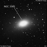 NGC 3585 - эллиптическая галактика. Описание NGC 3585:, Галактика в созвездии Гидра