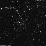 NGC 3590 - рассеянное скопление звёзд. Описание NGC 3590:, Рассеянное скопление в созвездии Киль