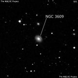 NGC 3609 - галактика. Описание NGC 3609:, Галактика в созвездии Лев