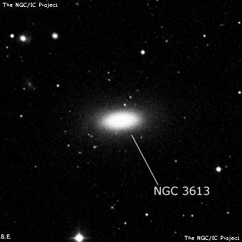 NGC 3613 - эллиптическая галактика. Описание NGC 3613:, Галактика в созвездии Большая Медведица