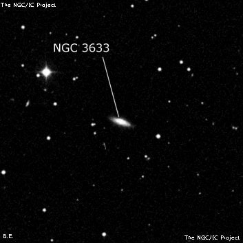 NGC 3633 - спиральная галактика. Описание NGC 3633:, Галактика в созвездии Лев