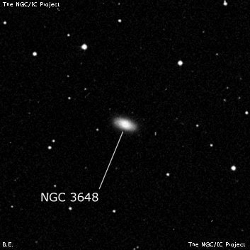 NGC 3648 - линзовидная галактика. Описание NGC 3648:, Галактика в созвездии Большая Медведица