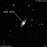 NGC 3652 - спиральная галактика с баром. Описание NGC 3652:, Галактика в созвездии Большая Медведица