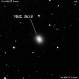NGC 3658 - линзовидная галактика. Описание NGC 3658:, Галактика в созвездии Большая Медведица