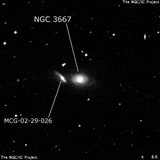 NGC 3667 - галактика. Описание NGC 3667:, Галактика в созвездии Чаша