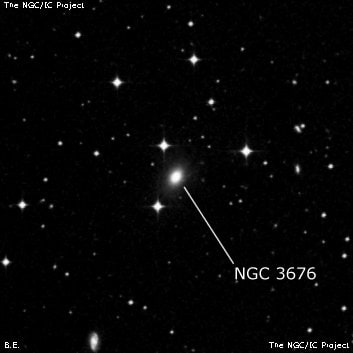 NGC 3676 - галактика. Описание NGC 3676:, Галактика в созвездии Чаша