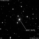 NGC 3676 - галактика. Описание NGC 3676:, Галактика в созвездии Чаша