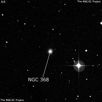 NGC 368 - спиральная галактика с баром. Описание NGC 368:, Галактика в созвездии Феникс
