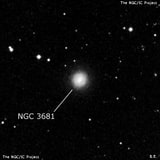 NGC 3681 - спиральная галактика с баром. Описание NGC 3681:, Галактика в созвездии Лев