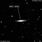 NGC 3692 - спиральная галактика. Описание NGC 3692:, Галактика в созвездии Лев
