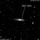 NGC 3693 - спиральная галактика. Описание NGC 3693:, Галактика в созвездии Чаша