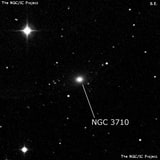 NGC 3710 - эллиптическая галактика. Описание NGC 3710:, Галактика в созвездии Лев
