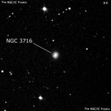 NGC 3716 - линзовидная галактика. Описание NGC 3716:, Галактика в созвездии Лев