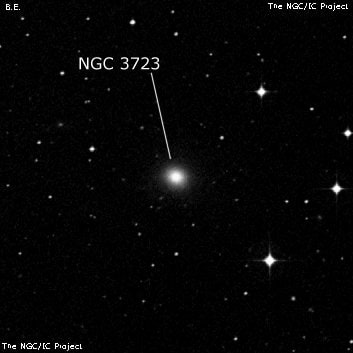 NGC 3723 - галактика. Описание NGC 3723:, Галактика в созвездии Чаша