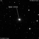 NGC 3723 - галактика. Описание NGC 3723:, Галактика в созвездии Чаша