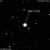 NGC 3732 - спиральная галактика с баром. Описание NGC 3732:, Галактика в созвездии Чаша