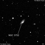 NGC 3752 - галактика. Описание NGC 3752:, Галактика в созвездии Дракон