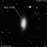 NGC 3756 - спиральная галактика с баром. Описание NGC 3756:, Галактика в созвездии Большая Медведица