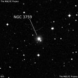 NGC 3759 - спиральная галактика с баром. Описание NGC 3759:, Галактика в созвездии Большая Медведица