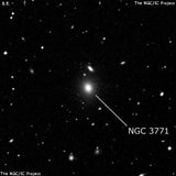 NGC 3771 - эллиптическая галактика. Описание NGC 3771:, Галактика в созвездии Чаша