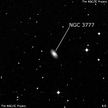 NGC 3777 - галактика. Описание NGC 3777:, Галактика в созвездии Чаша