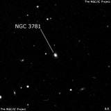 NGC 3781 - линзовидная галактика. Описание NGC 3781:, Галактика в созвездии Лев