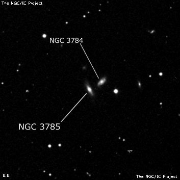 NGC 3785 - линзовидная галактика. Описание NGC 3785:, Галактика в созвездии Лев