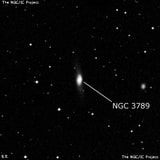 NGC 3789 - линзовидная галактика. Описание NGC 3789:, Галактика в созвездии Чаша