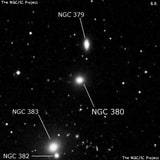 NGC 380 - эллиптическая галактика. Описание NGC 380:, Галактика в созвездии Рыбы