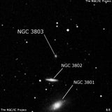 NGC 3803 - эллиптическая галактика. Описание NGC 3803:, Галактика в созвездии Лев