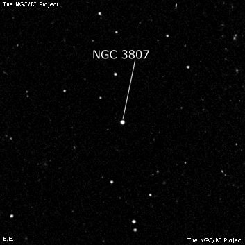 NGC 3807 - одиночная звезда. Описание NGC 3807:, Двойная звезда в созвездии Лев